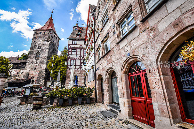 Neighborhood Near Tiergärtner Tower And The House Of Painter Albrecht Durer In Nuremberg, Germany